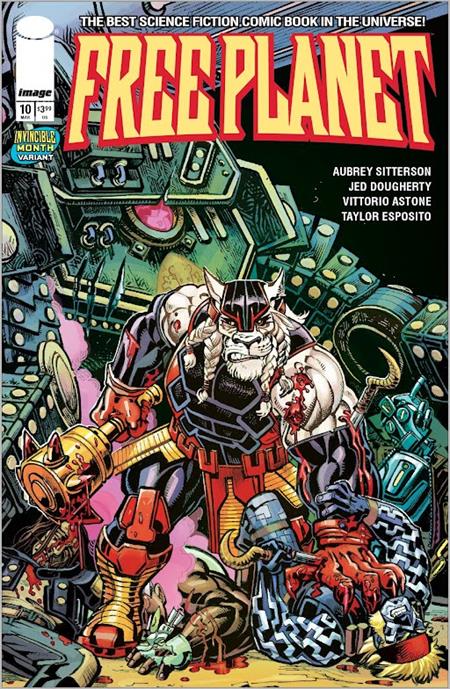 FREE PLANET #10 CVR C JED DOUGHERTY INVINCIBLE TEAM UP VAR