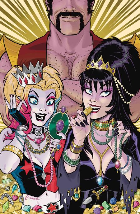HARLEY QUINN X ELVIRA #5 CVR L INC 1:20 AMANDA CONNER JEWELS VIRGIN VAR
