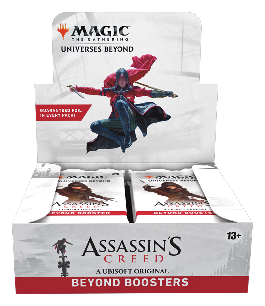 assassin's creed play booster box Amazon.com: Magic: The Gathering - Assassin's Creed Collector Booster | 10  Cards in Each Pack main image 1