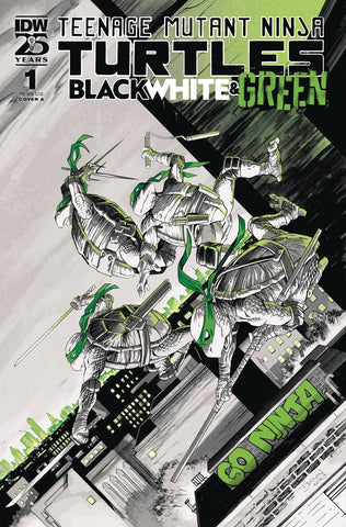 TMNT BLACK WHITE & GREEN #1