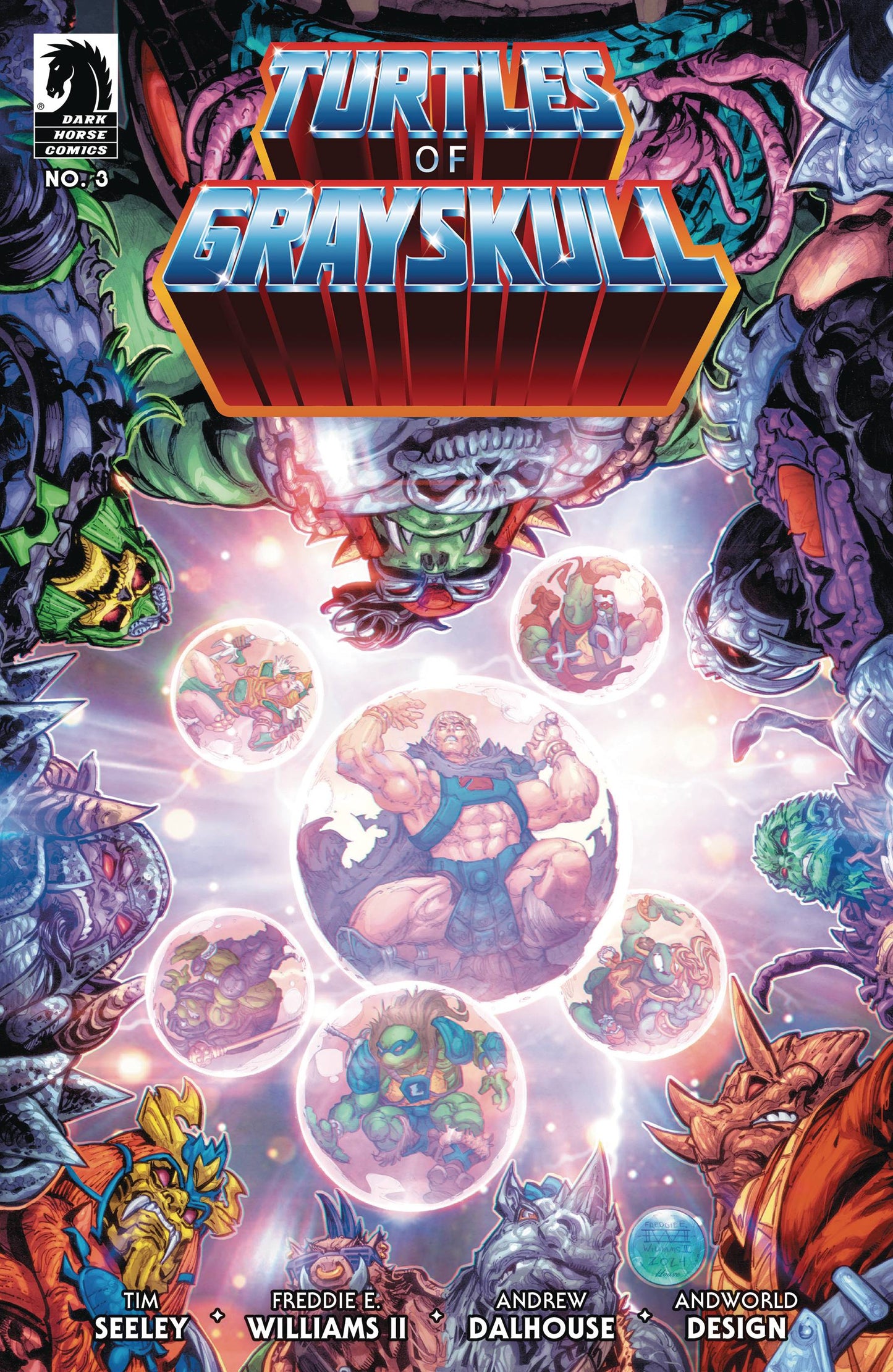 MASTERS OF THE UNIVERSE TMNT TURTLES OF GRAYSKULL #3