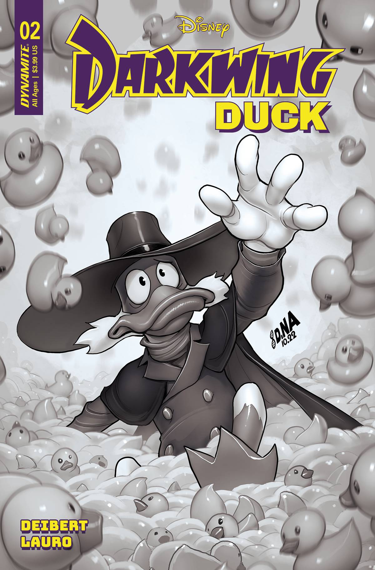 DARKWING DUCK (2023) #2 1/15 NAKAYAMA B&W VARIANT