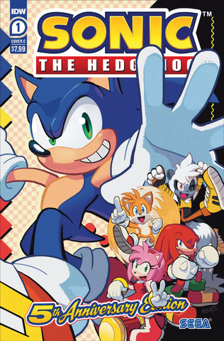 SONIC THE HEDGEHOG #1 5TH ANNIVERSARY EDITION HERMS VARIANT