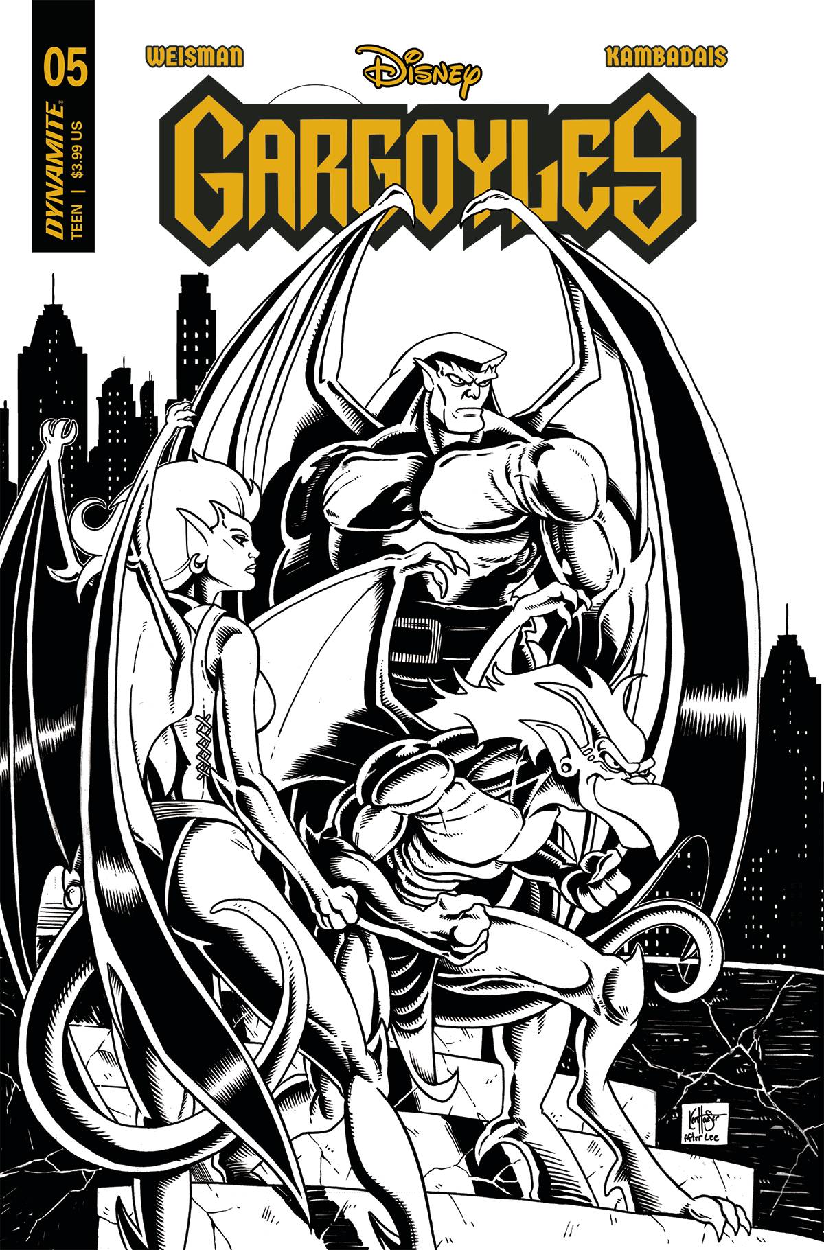 GARGOYLES #5 1/7 HAESER LINE ART VARIANT