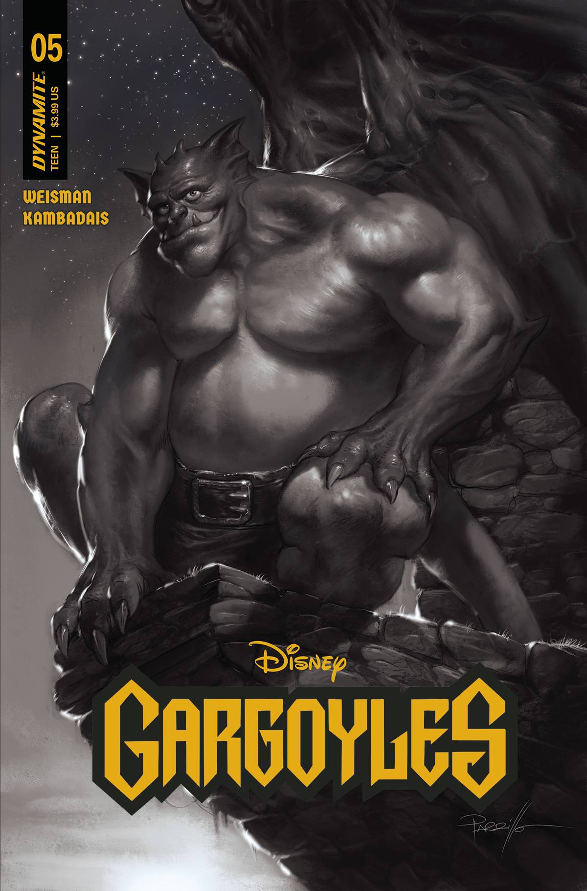 GARGOYLES #5 1/10 PARRILLO B&W VARIANT
