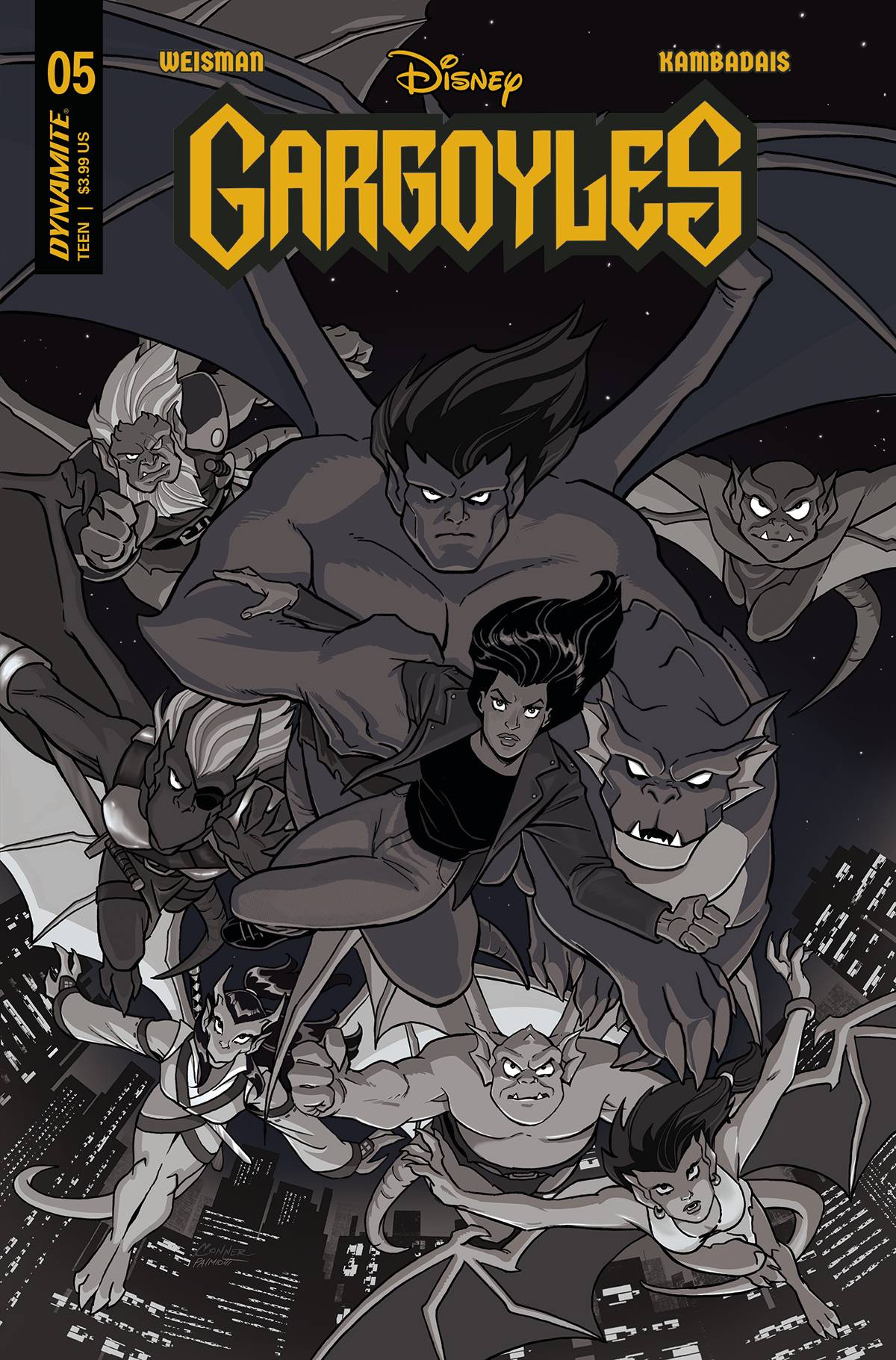 GARGOYLES #5 1/10 CONNER B&W VARIANT