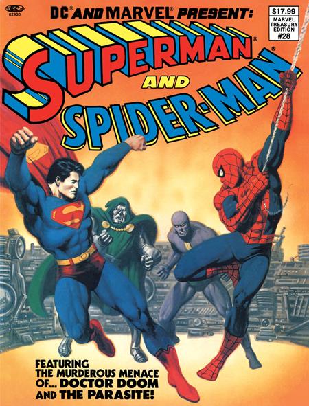 DC AND MARVEL PRESENT SUPERMAN AND SPIDER-MAN (MARVEL TREASURY EDITION #28) #1 FACSIMILE EDITION