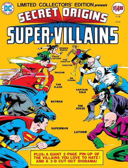 LIMITED COLLECTORS EDITION #39 SECRET ORIGINS SUPER-VILLAINS FACSIMILE EDITION
