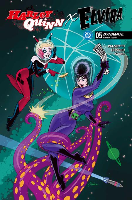 HARLEY QUINN X ELVIRA #5 CVR A AMANDA CONNER TENTACLES