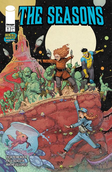 SEASONS #9 CVR C ANDRE LIMA ARAUJO & MIKE SPICER INVINCIBLE TEAM UP VAR