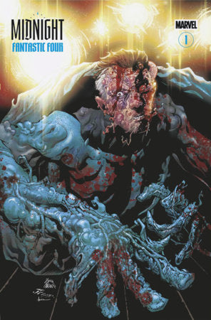 MIDNIGHT FANTASTIC FOUR #1 COVER D E.M. GIST MIDNIGHT HORROR HOMAGE VARIANT