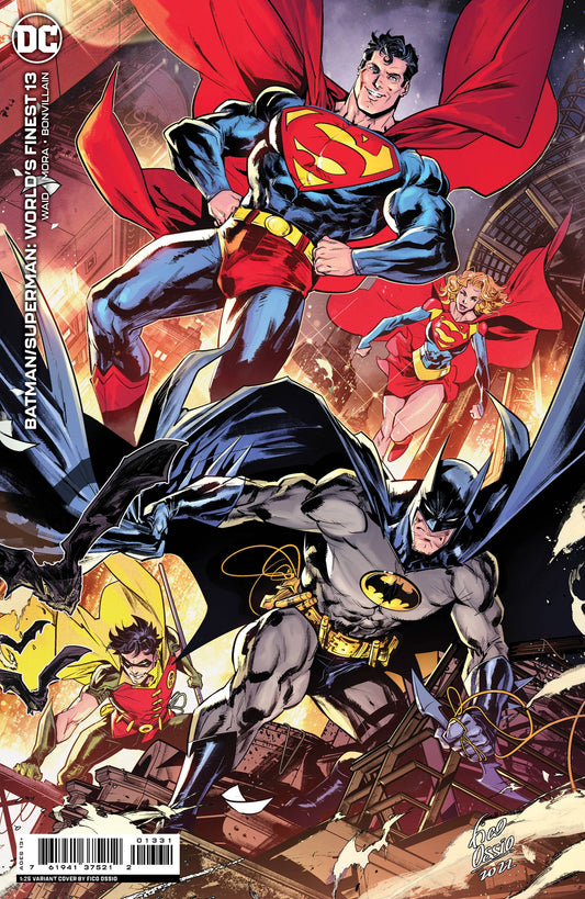 BATMAN SUPERMAN: WORLD'S FINEST #13 1/25 OSSIO CARD STOCK VARIANT