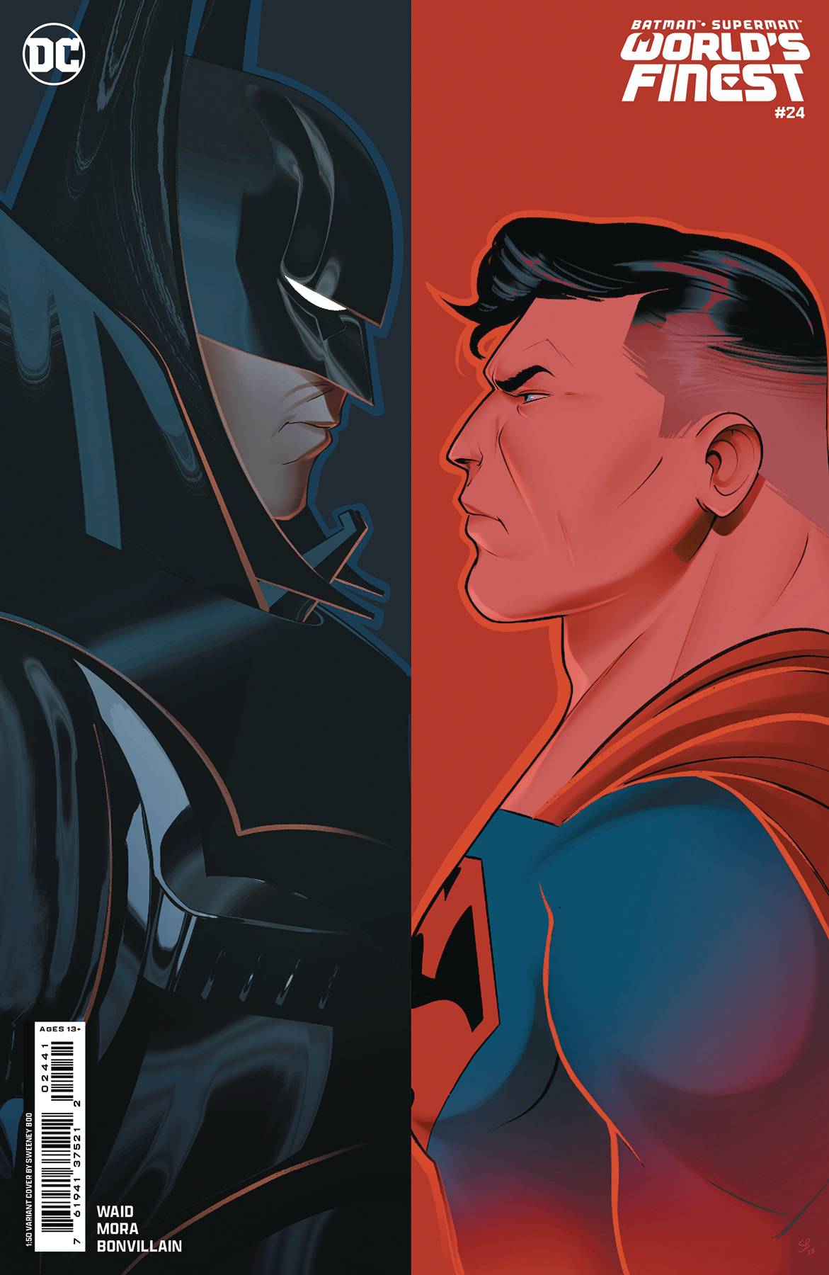 BATMAN SUPERMAN: WORLD'S FINEST #24 1/50 BOO CARD STOCK VARIANT