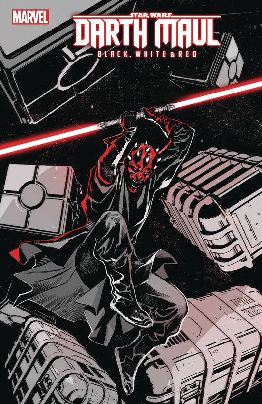 STAR WARS DARTH MAUL BLACK WHITE & RED #3