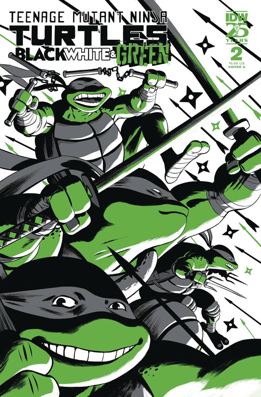 TMNT BLACK WHITE & GREEN #2