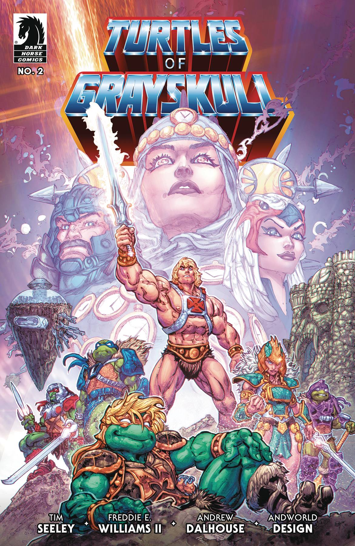 MASTERS OF THE UNIVERSE TMNT TURTLES OF GRAYSKULL #2