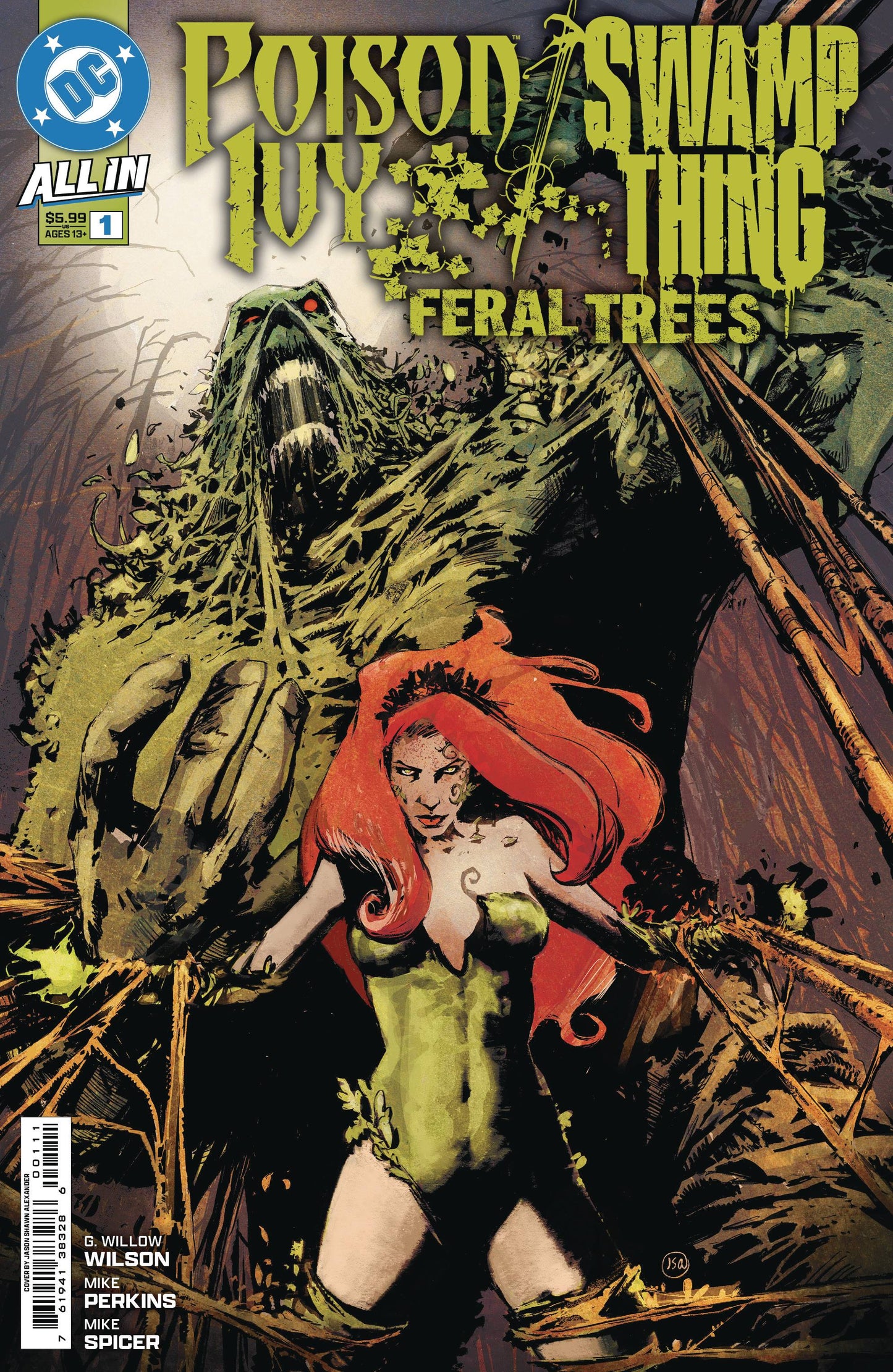 POISON IVY SWAMP THING FERAL TREES #1