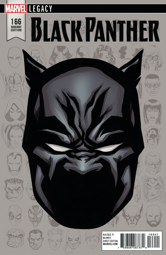 BLACK PANTHER #166 1/10 MCKONE LEGACY HEADSHOT VARIANT