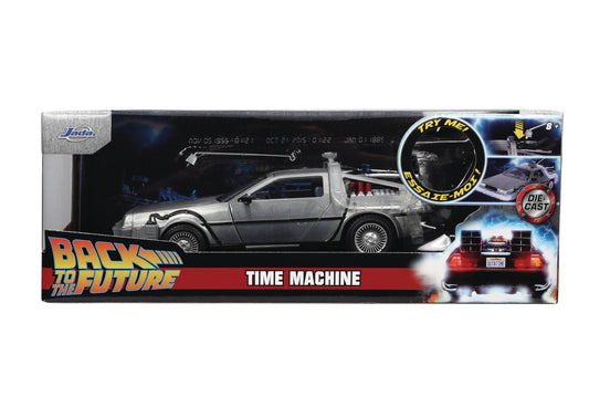 BACK TO THE FUTURE PART I TIME MACHINE WITH LIGHT DIE-CAST VEHICLE 1/24