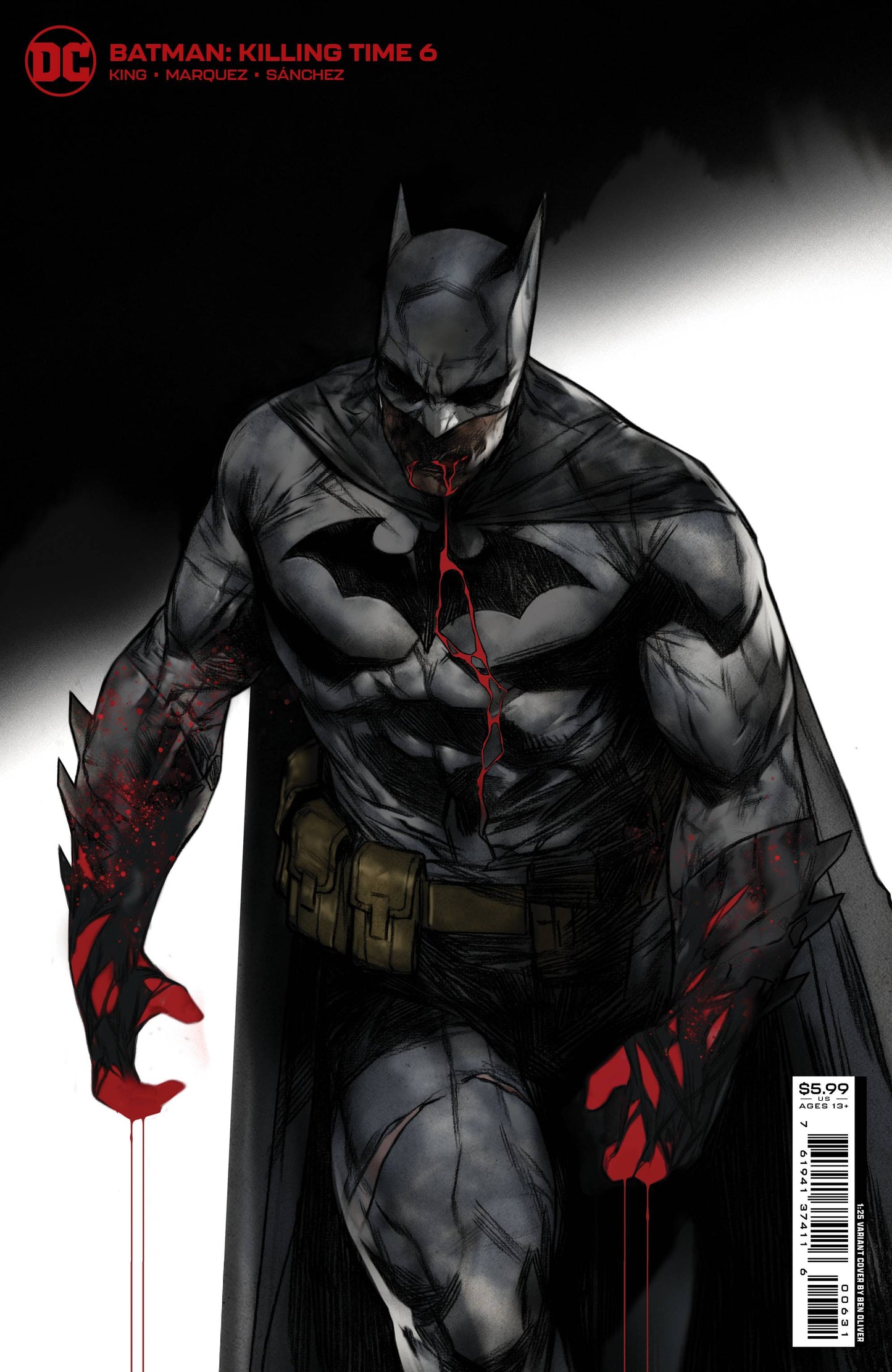 BATMAN KILLING TIME #6 1/25 OLIVER CARD STOCK VARIANT