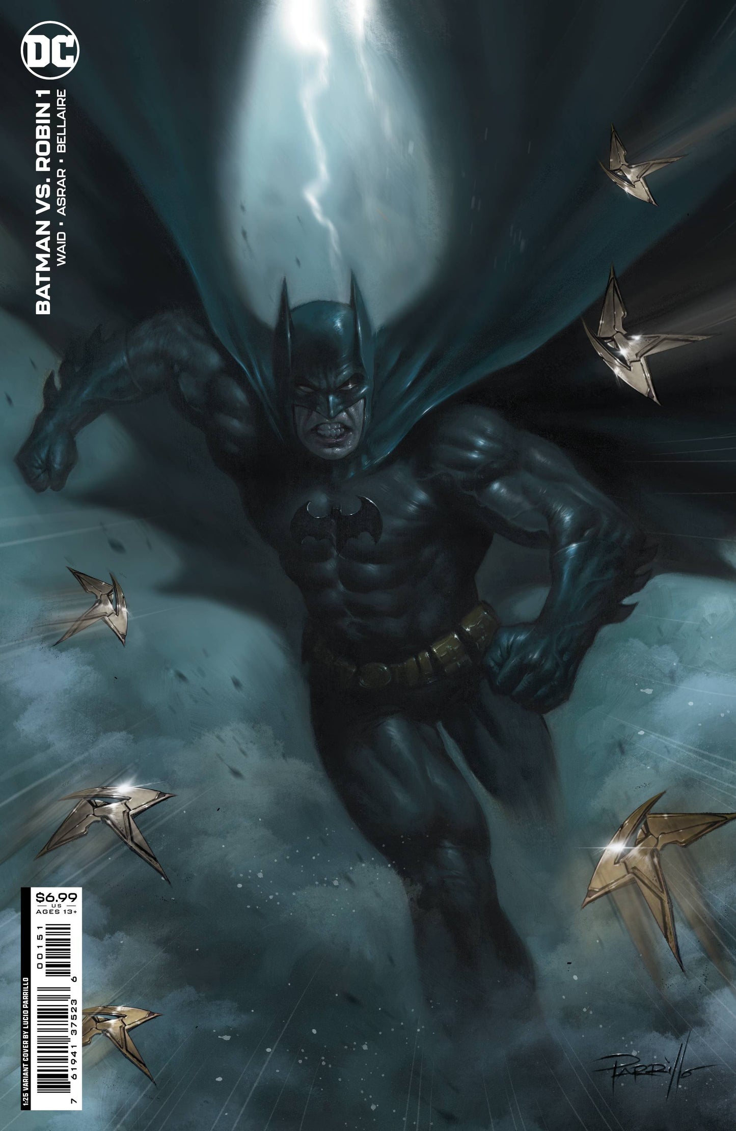 BATMAN VS ROBIN #1 1/25 PARRILLO CARD STOCK VARIANT