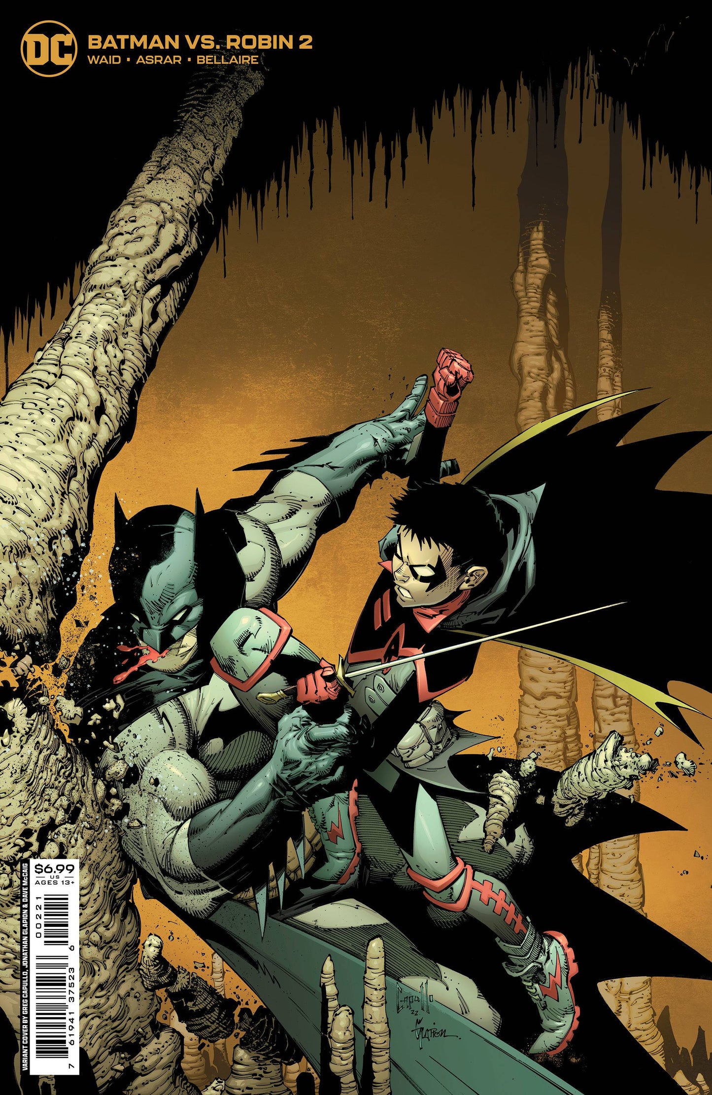 BATMAN VS ROBIN #2 CAPULLO CARD STOCK VARIANT