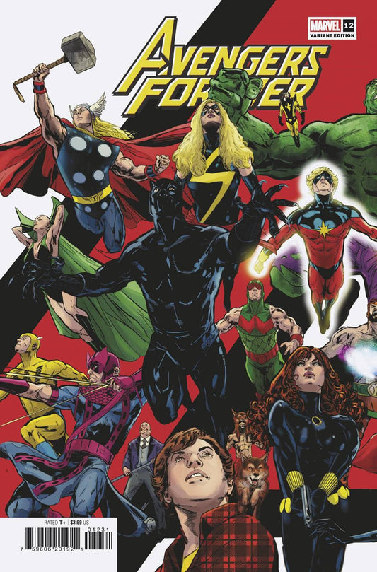 AVENGERS FOREVER #12 70S AVENGERS ASSEMBLE CONNECTING VARIANT