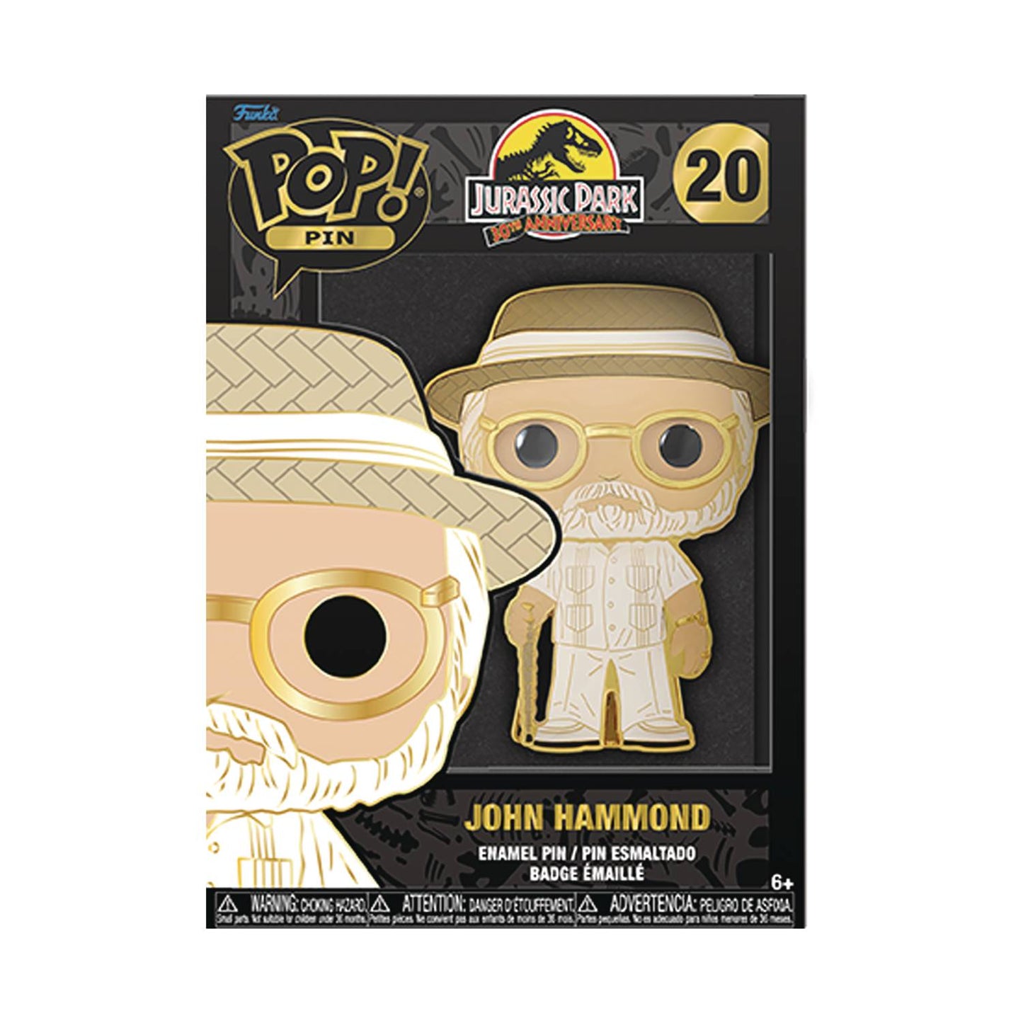 FUNKO JURASSIC PARK JOHN HAMMOND PIN