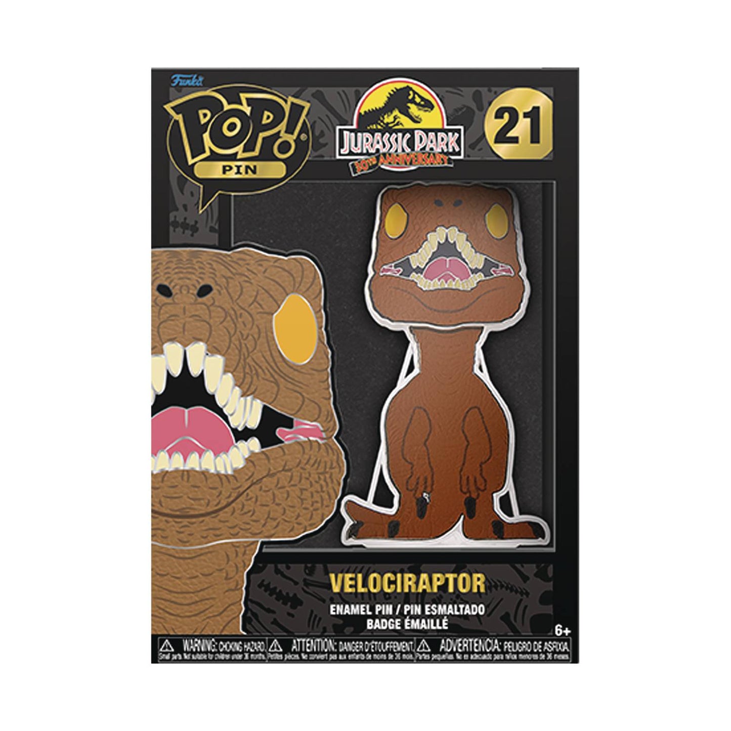 FUNKO JURASSIC PARK VELOCIRAPTOR PIN