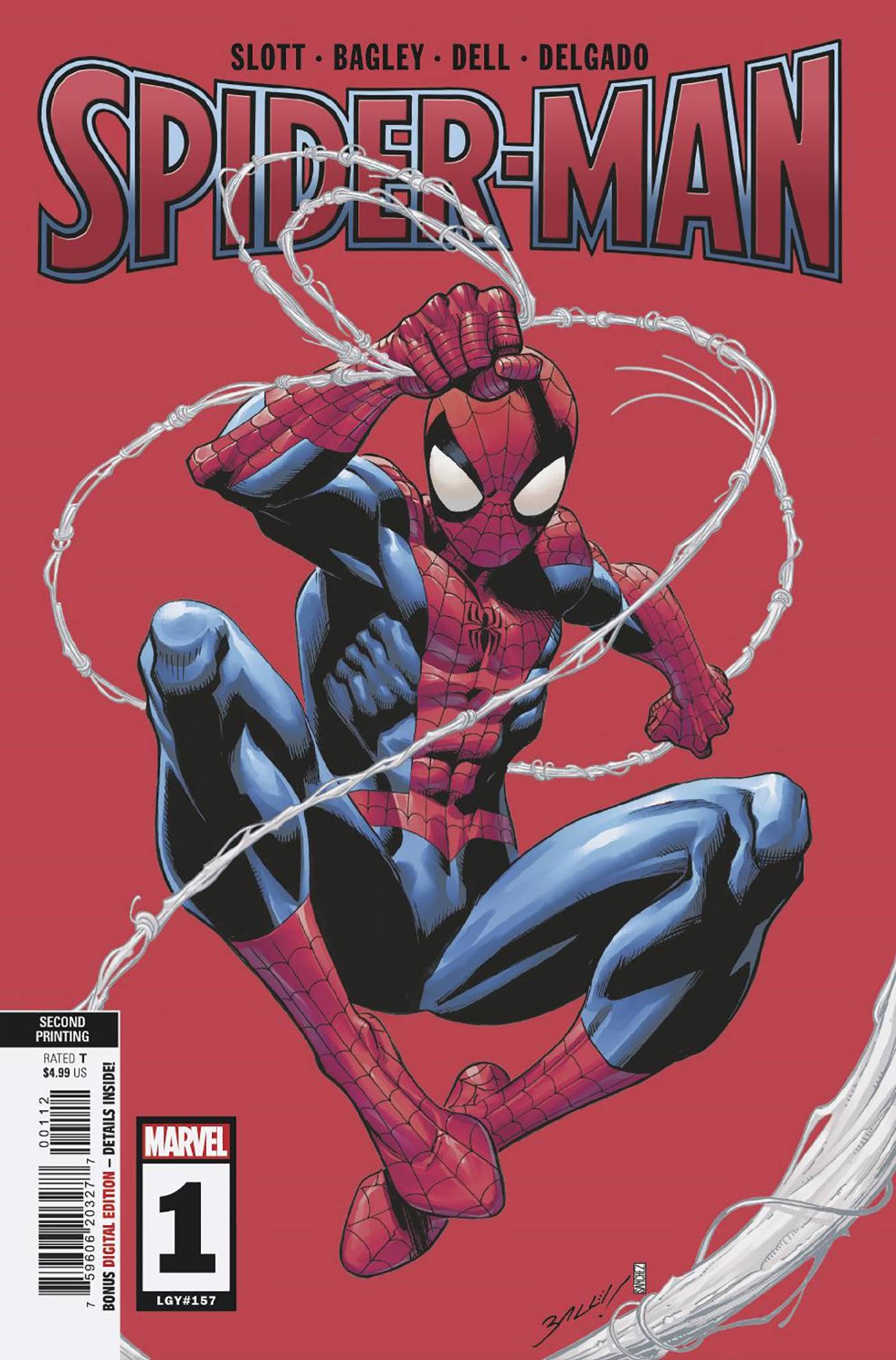 SPIDER-MAN (2022) #1 2ND PTG BAGLEY VARIANT