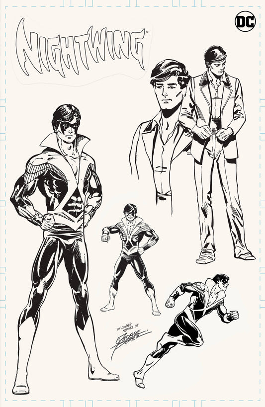 NIGHTWING #100 PEREZ ART BOARD DESIGN CARD STOCK VARIANT