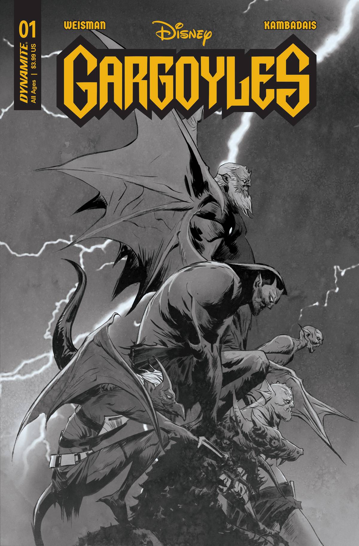 GARGOYLES #1 1/10 LEE B&W VARIANT