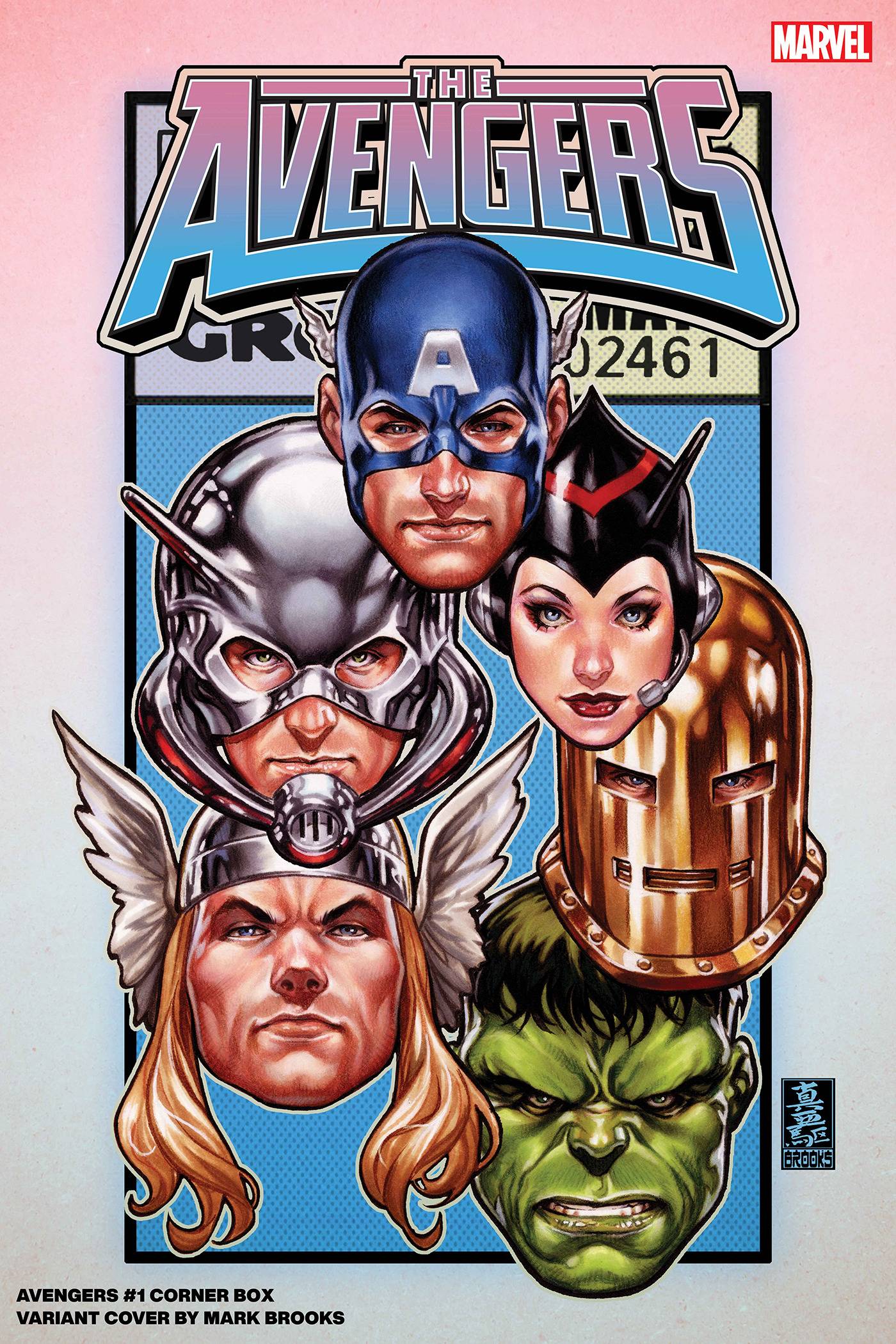 AVENGERS (2023) #1 BROOKS CORNER BOX VARIANT