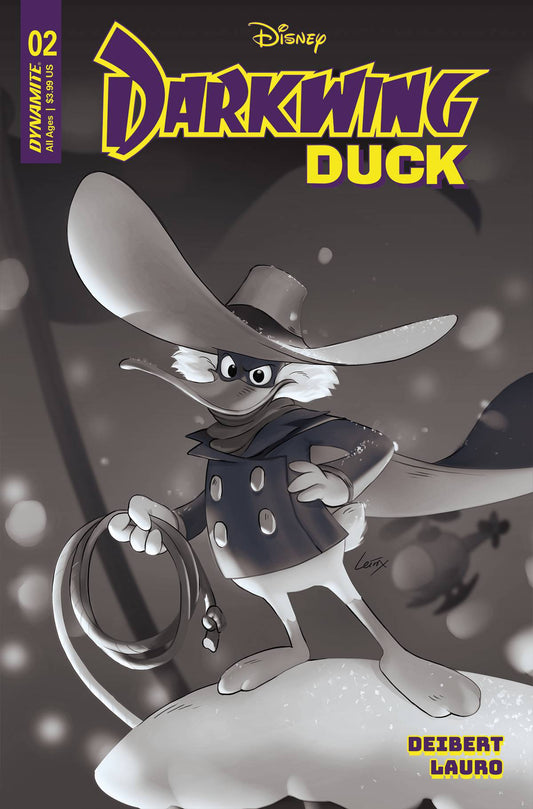 DARKWING DUCK (2023) #2 1/10 LERIX B&W VARIANT