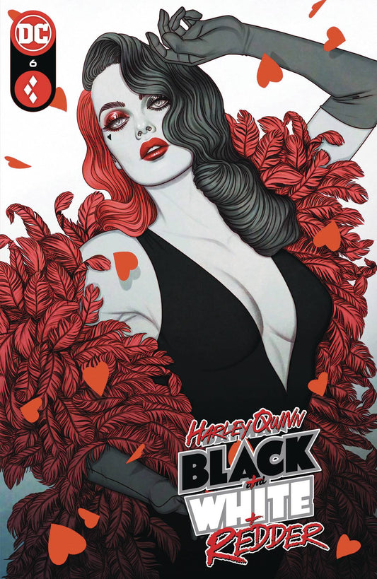 HARLEY QUINN BLACK WHITE REDDER #6